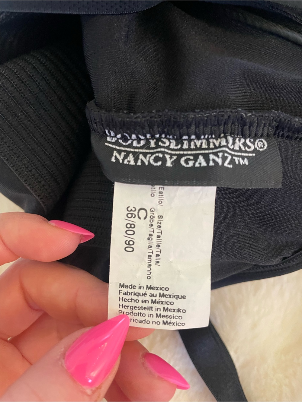 Nancy Ganz Black Sculpting Shapewear Adjustable Straps Sexy Slimming Comfortable - Picture 12 of 16